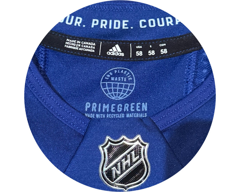 Matthew Knies Autographed MIC Toronto Maple Leafs Home Blue Adidas Pro Jersey