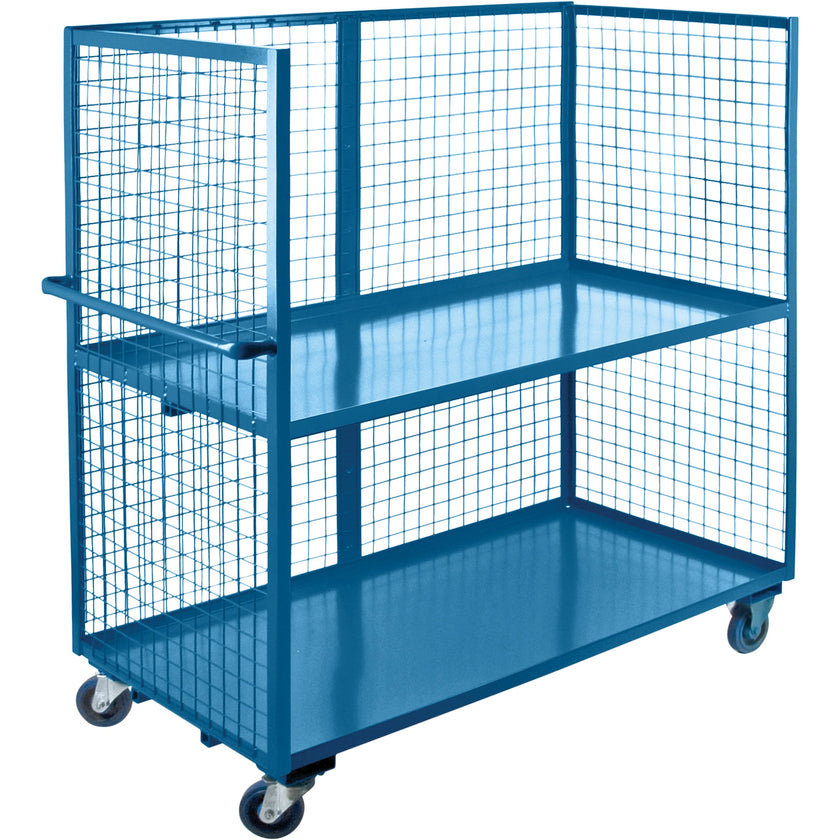Wire Mesh Utility Cart, Steel, 30