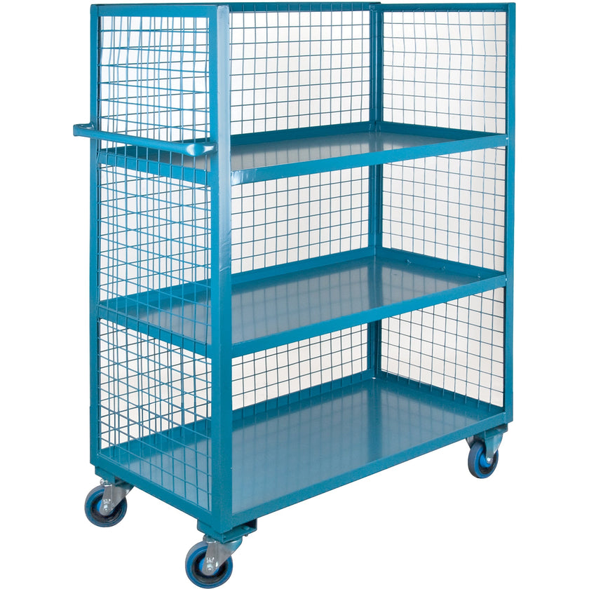 Wire Mesh Utility Cart, Steel, 24