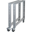 Banc de travail - Pieds en acier, 56 cm de profondeur x 81 cm de hauteur, par paire