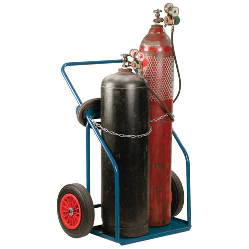 Chariots pour bouteilles de gaz, roues en caoutchouc, base de 13