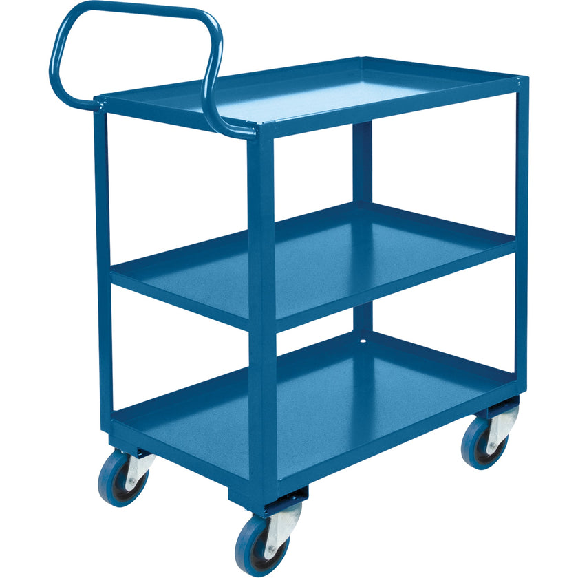 Ergonomic Shelf Truck, 800 lbs. Capacity, Steel, 26