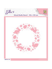 Nellie Snellen • Stencil 15x15cm Easter Wreath