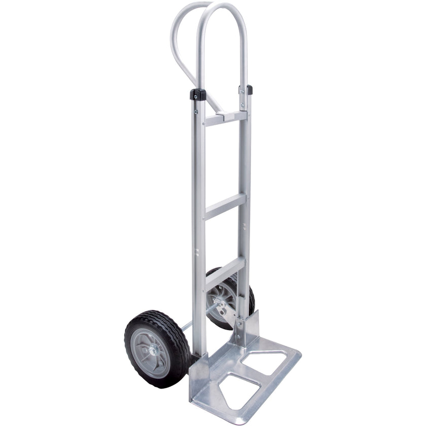 Knocked Down Hand Truck, P-Handle Handle, Aluminum, 52-1/8