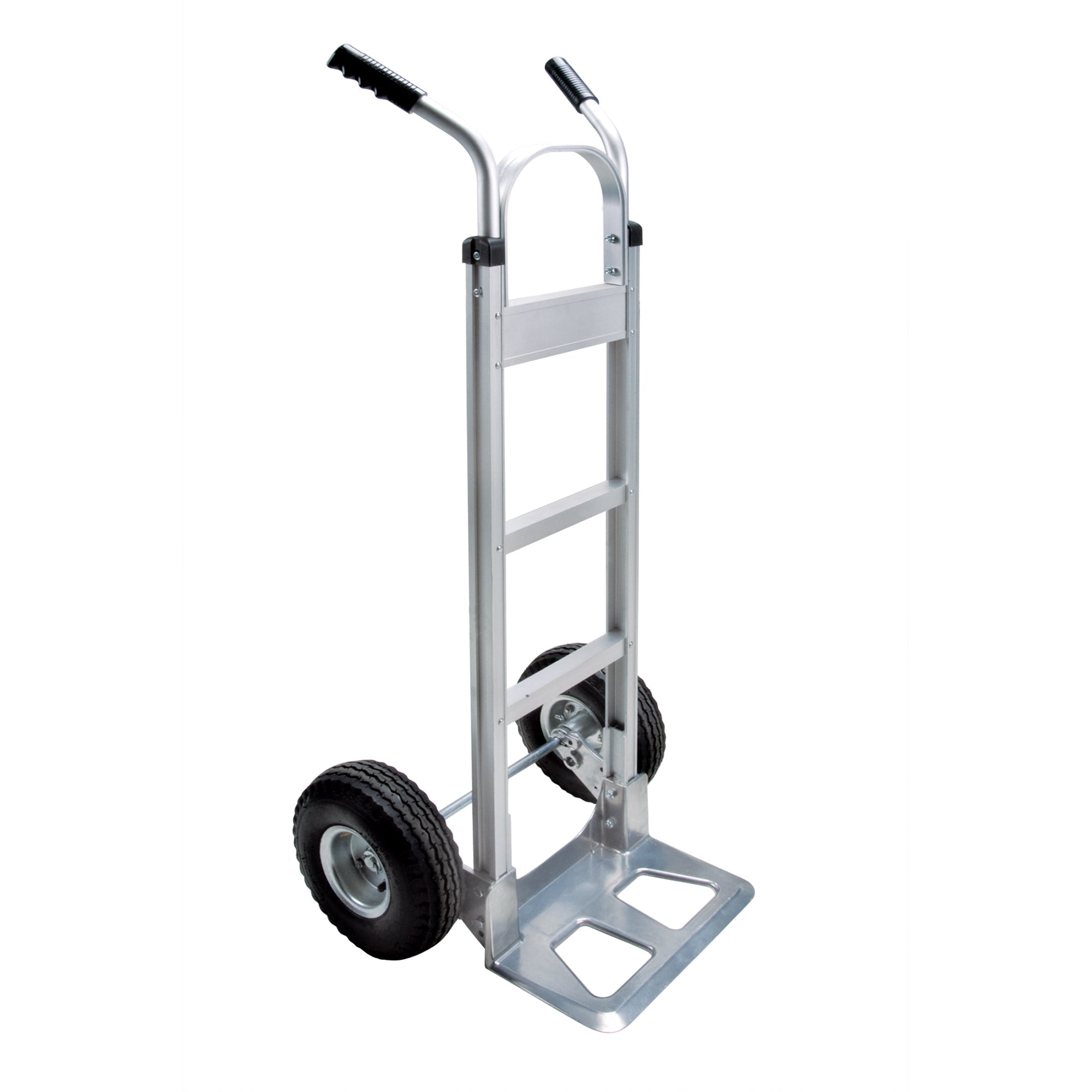 Knocked Down Hand Truck, Dual Handle, Aluminum, 50-5/8