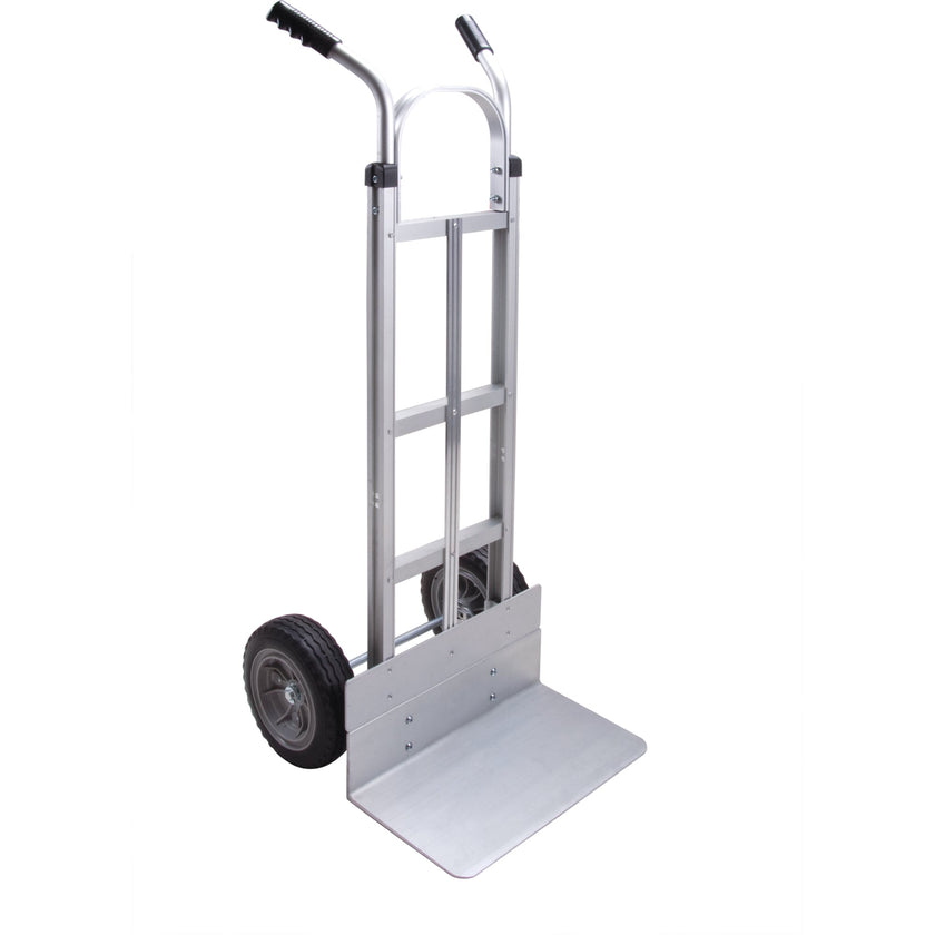 Chariot à main démontable, double poignée, en aluminium, hauteur de 50-5/8 pouces, capacité de 500 lbs.