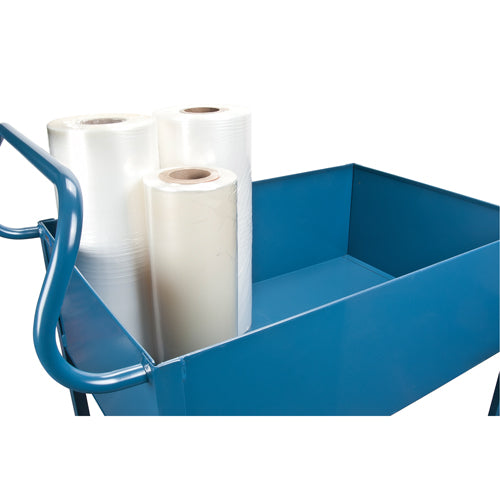 Deep Lipped Service Cart, 2 Tiers, 24