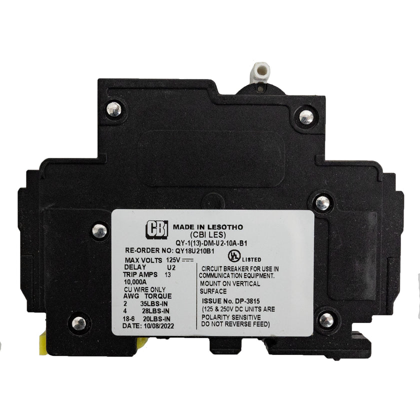 MidNite Solar, 10A, 150 VDC, DIN rail mount breaker, 13mm wide | MNEPV10
