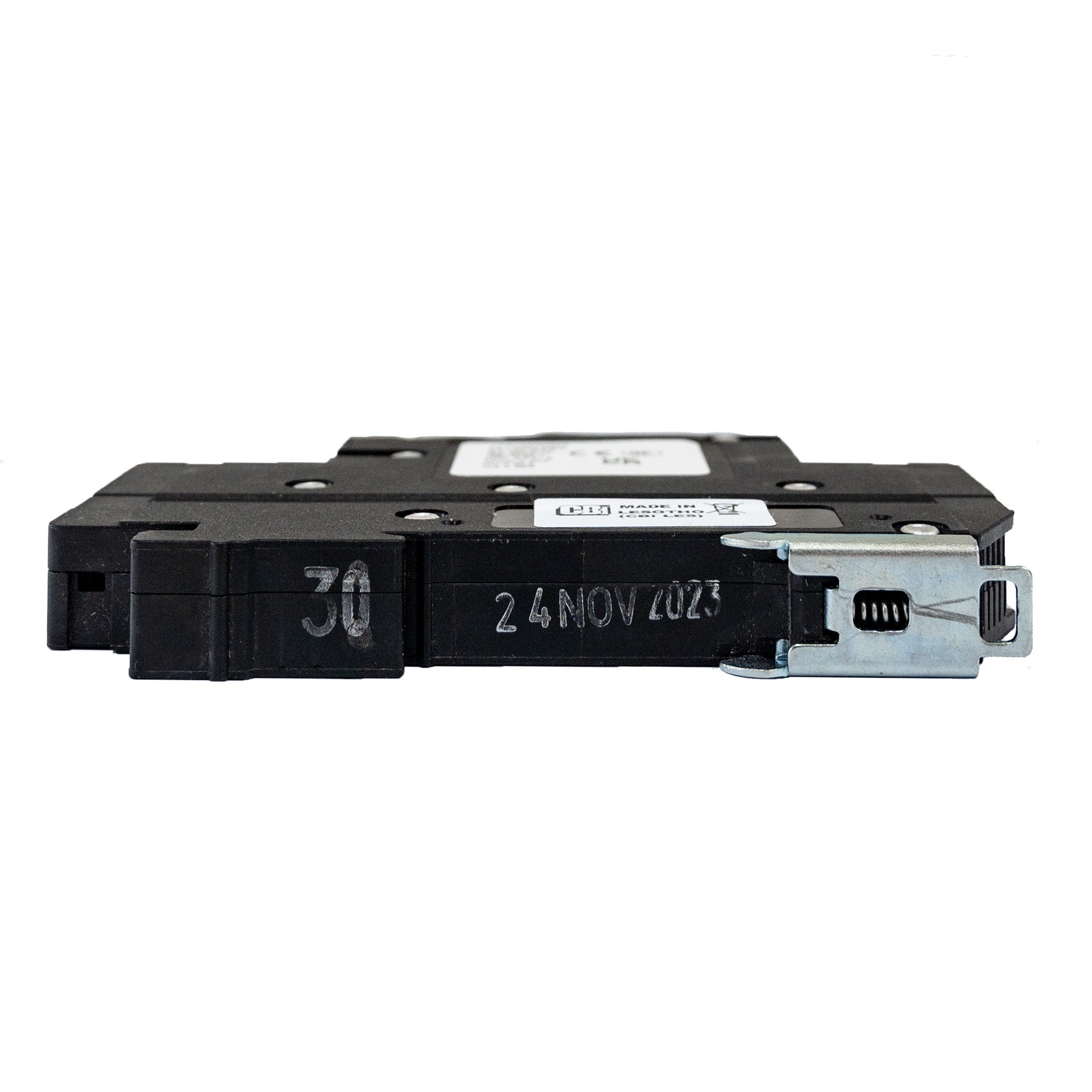 MidNite Solar, 30A, 300 VDC, DIN rail mount breaker, 13mm wide | MNEPV30