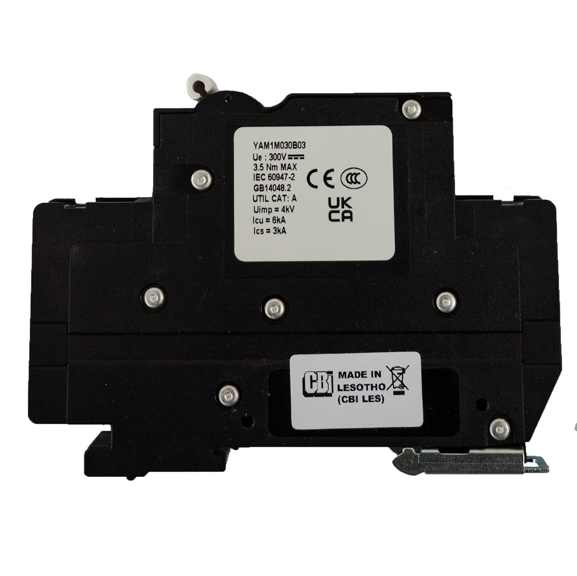 MidNite Solar, 30A, 300 VDC, DIN rail mount breaker, 13mm wide | MNEPV30