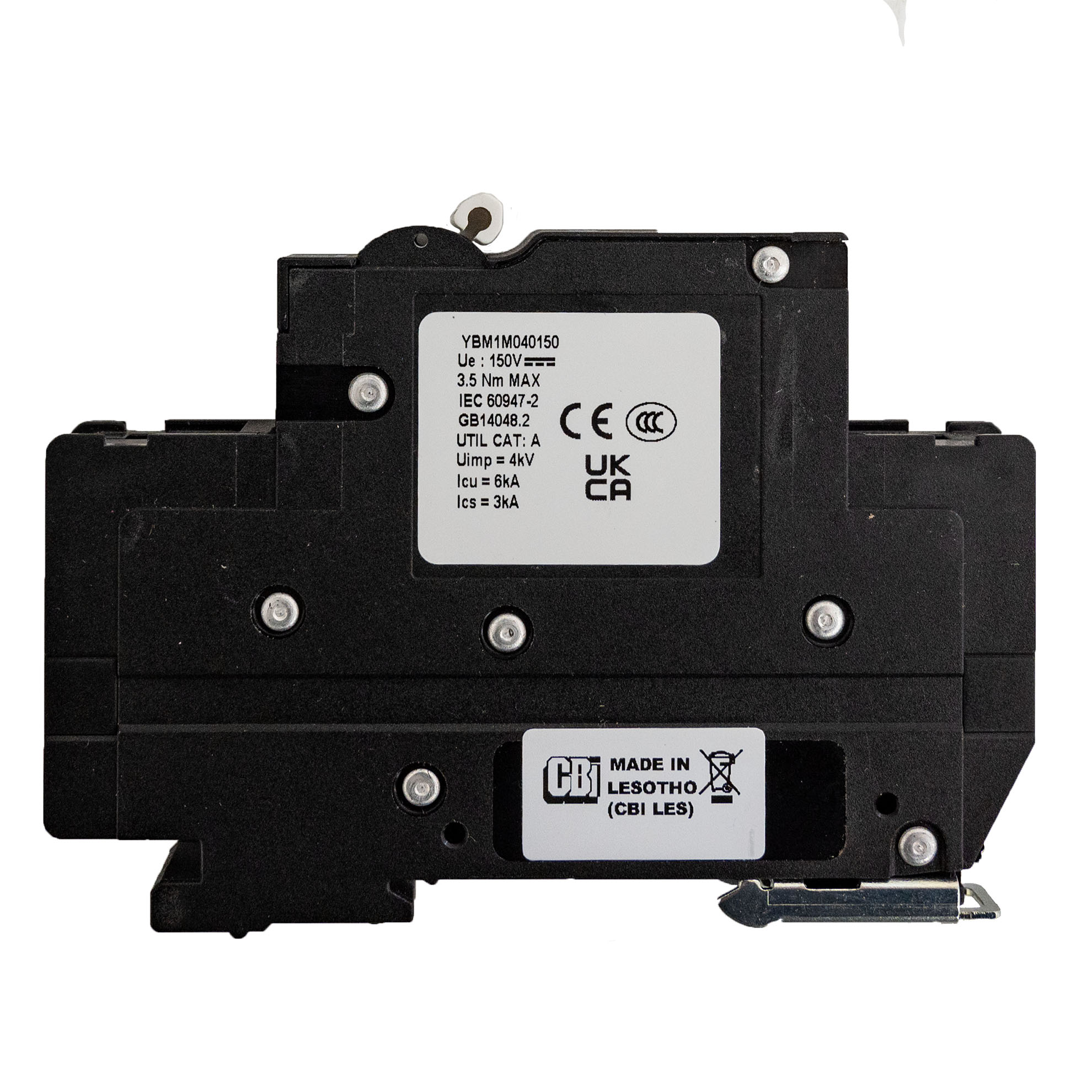 MidNite Solar, 40A, 150/300 VDC, DIN rail mount breaker, 13mm wide | MNEPV40