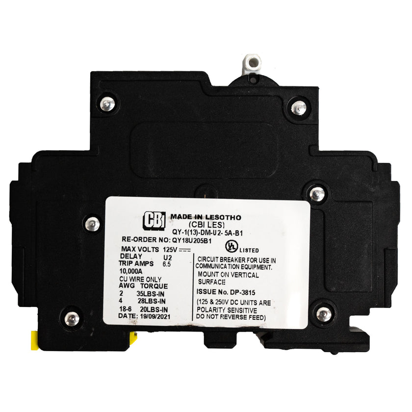 MidNite Solar, 5A, 150 VDC, DIN rail mount breaker, 13mm wide | MNEPV5