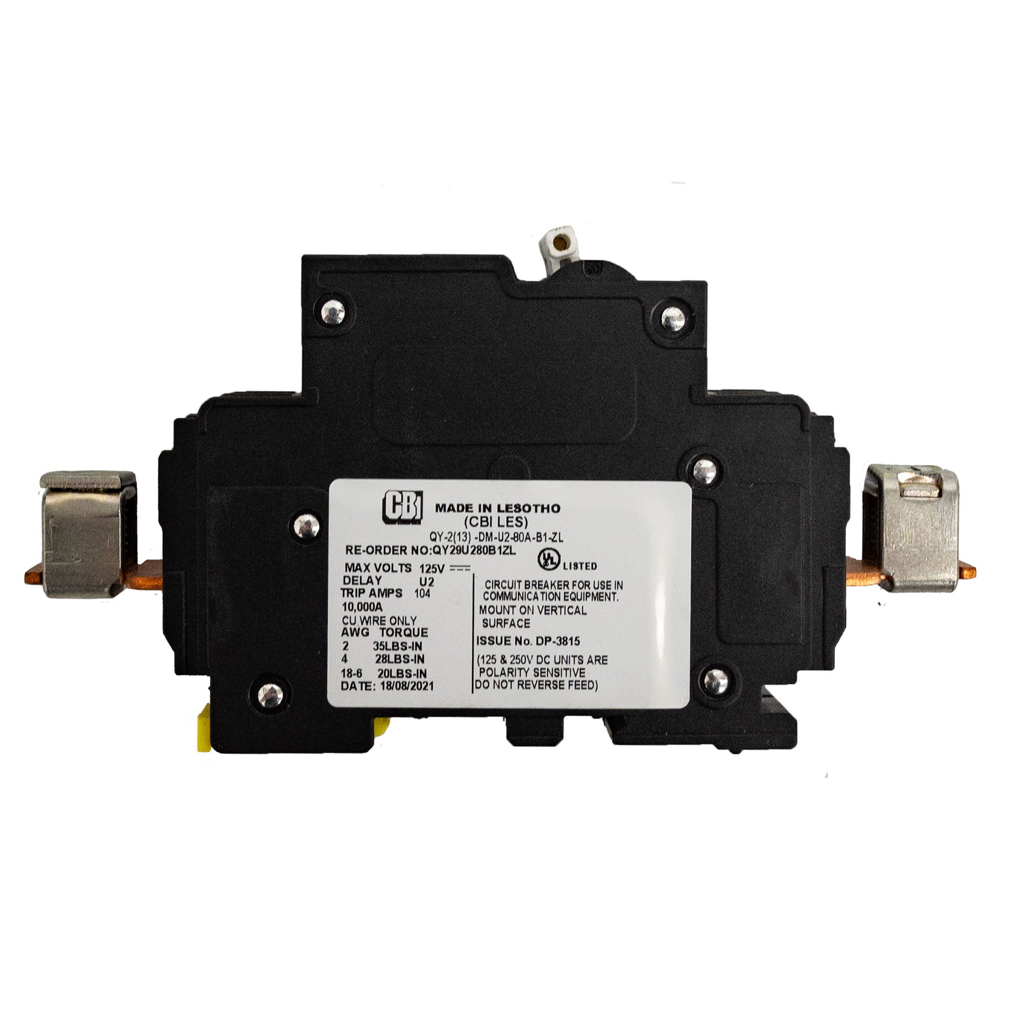 MidNite Solar, 80A, 150 VDC, DIN rail mount, 26mm wide | MNEPV80