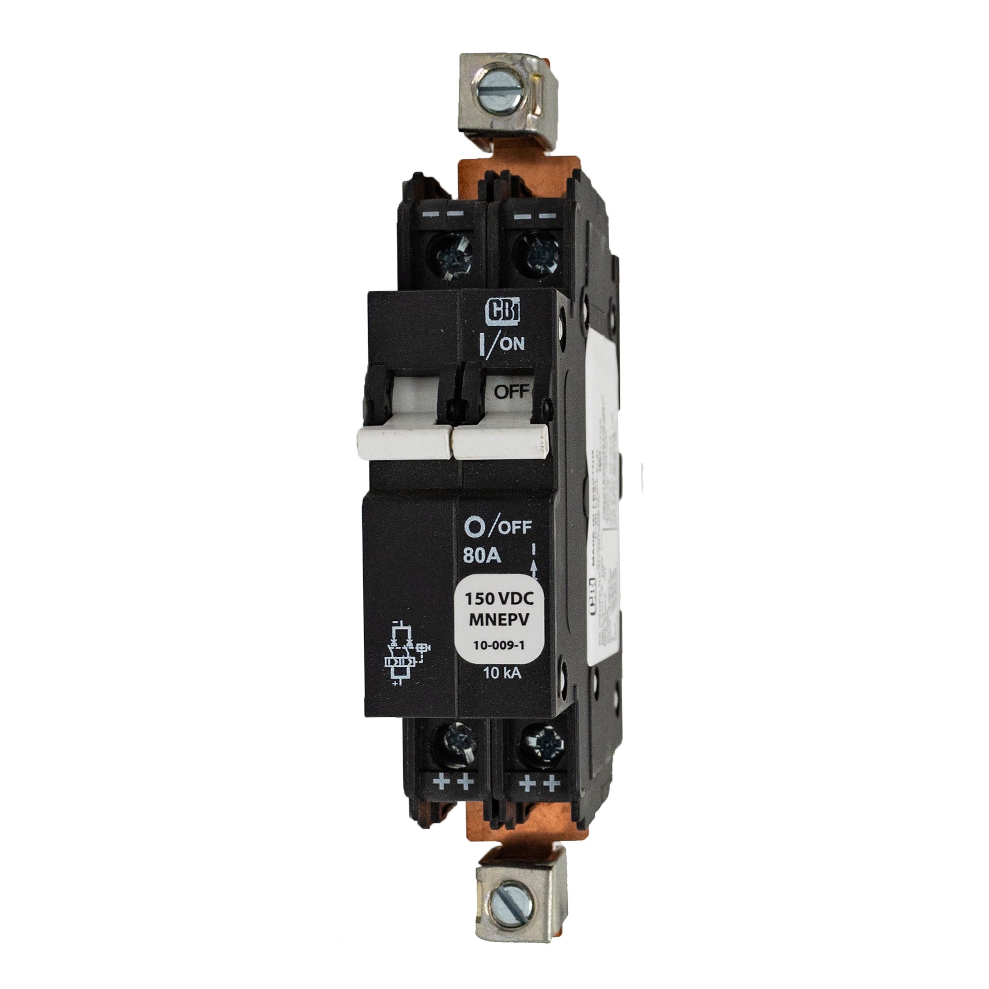 MidNite Solar, 80A, 150 VDC, DIN rail mount, 26mm wide | MNEPV80