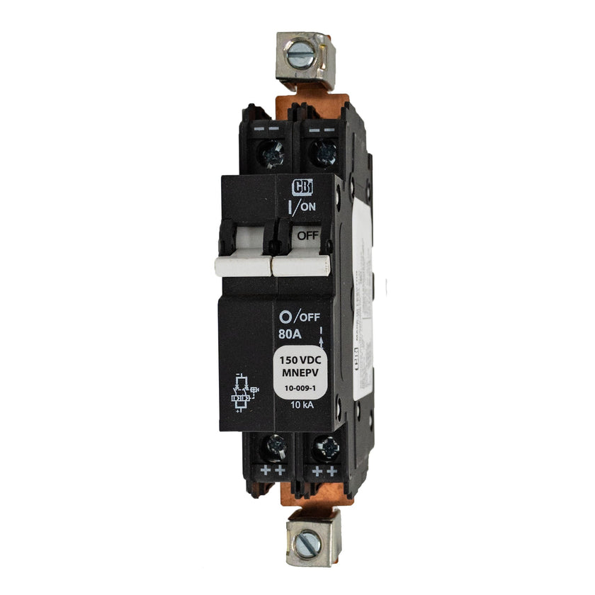 MidNite Solar, 80A, 150 VDC, DIN rail mount, 26mm wide | MNEPV80