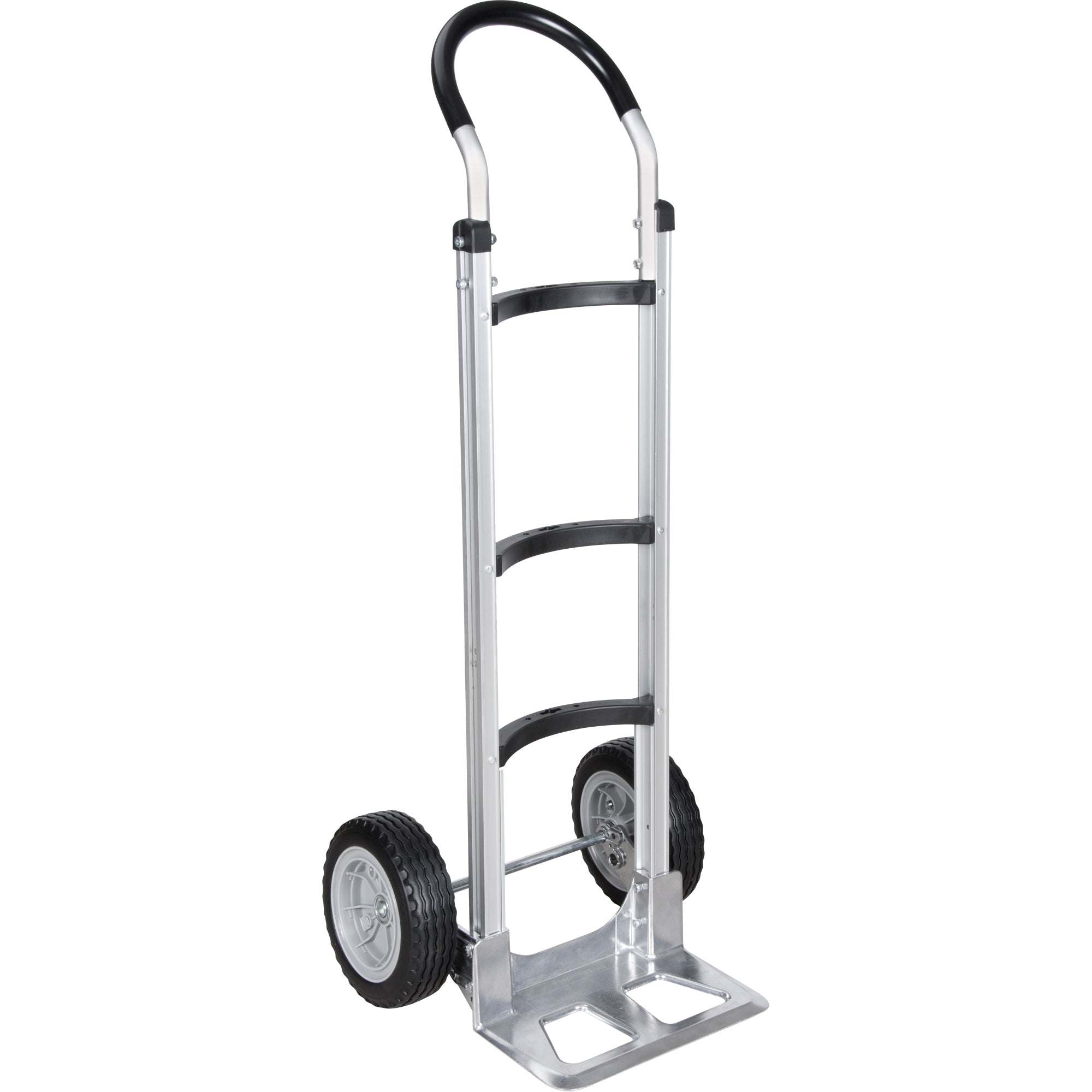Knocked Down Hand Truck, Continuous Handle, Aluminum, 49-5/8