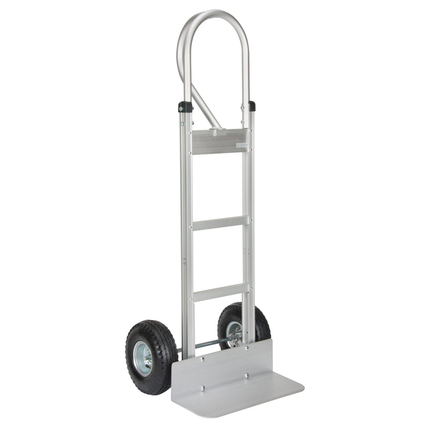 Knocked Down Hand Truck, P-Handle Handle, Aluminum, 52-1/8