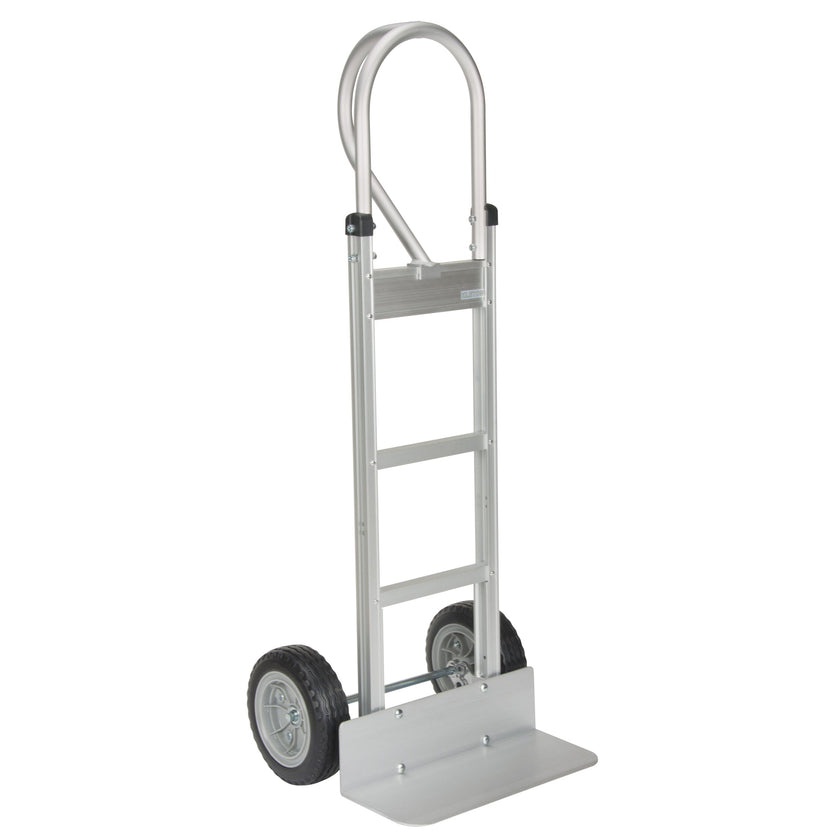 Knocked Down Hand Truck, P-Handle Handle, Aluminum, 52-1/8