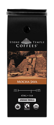 Mocha Java - Ground, Medium Roast, Certified Organic OCIA/ Fairtrade Coffee 1lb/454g