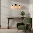 Modern 3-Light Fixture with Clear Shades