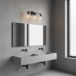 Modern 3-Light Fixture with Clear Shades
