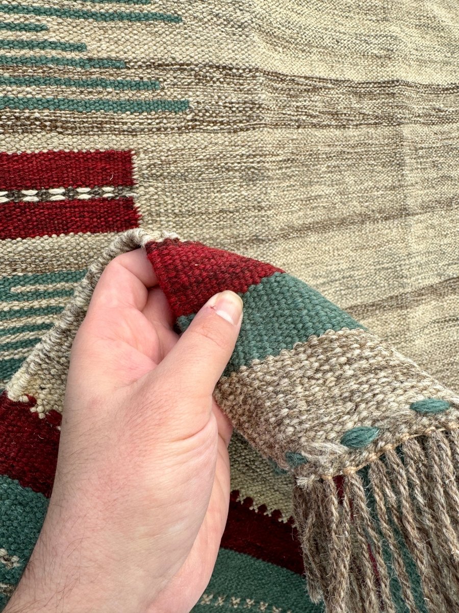 Modern Persian Kilim | 4' x 6' 6