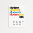 Modernism Typography Art Print: Dietmar Winkler Giclee Poster