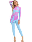 Modest 3 Piece Burkini Swimsuit Set long sleeve