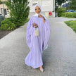 Modest Plain Abaya Dress for Arab Middle East Dubai Turkey Women Casual Everyday Kaftan Abaya