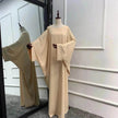 Modest Plain Abaya Dress for Arab Middle East Dubai Turkey Women Casual Everyday Kaftan Abaya