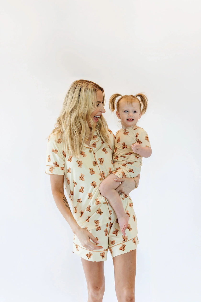 Kids Teddy Bear Pajama Shorts