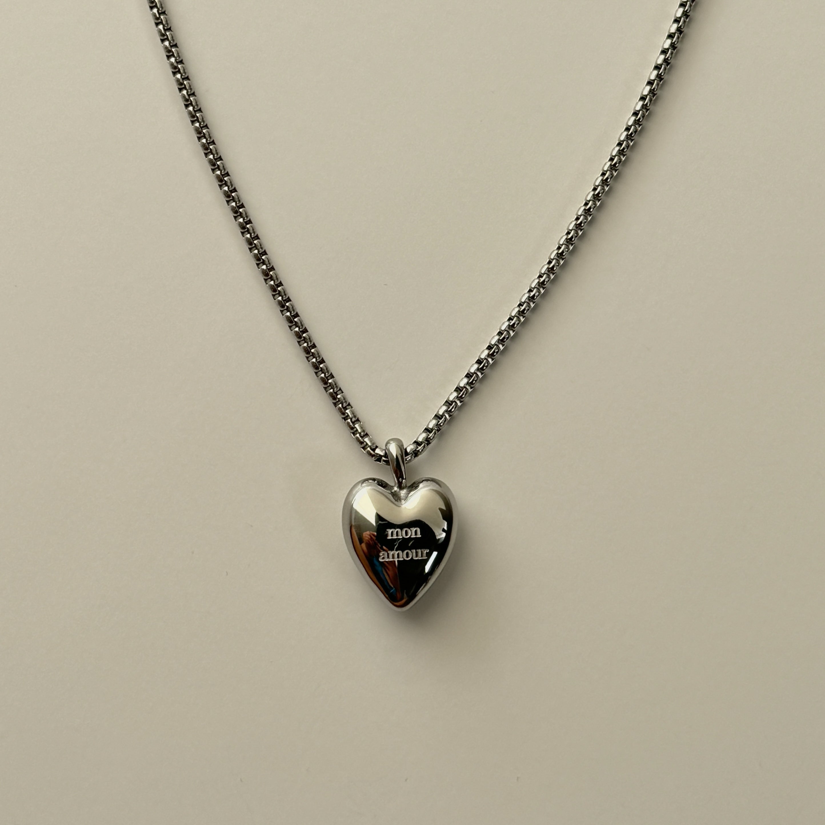Mon Amour Necklace- Silver