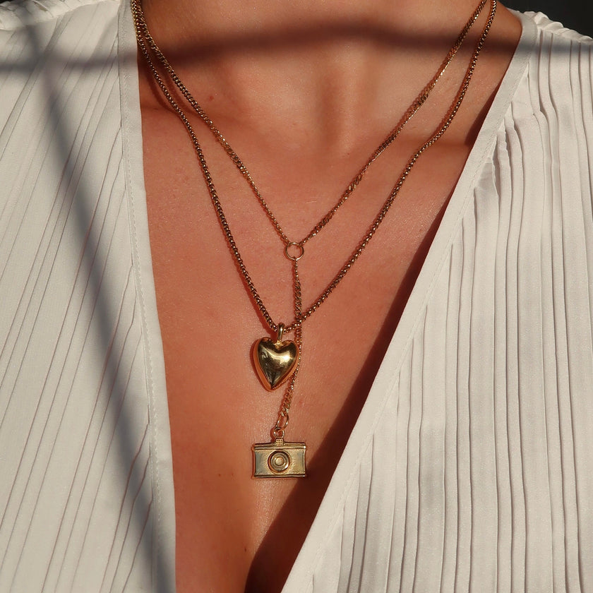 Mon Amour Necklace- Silver