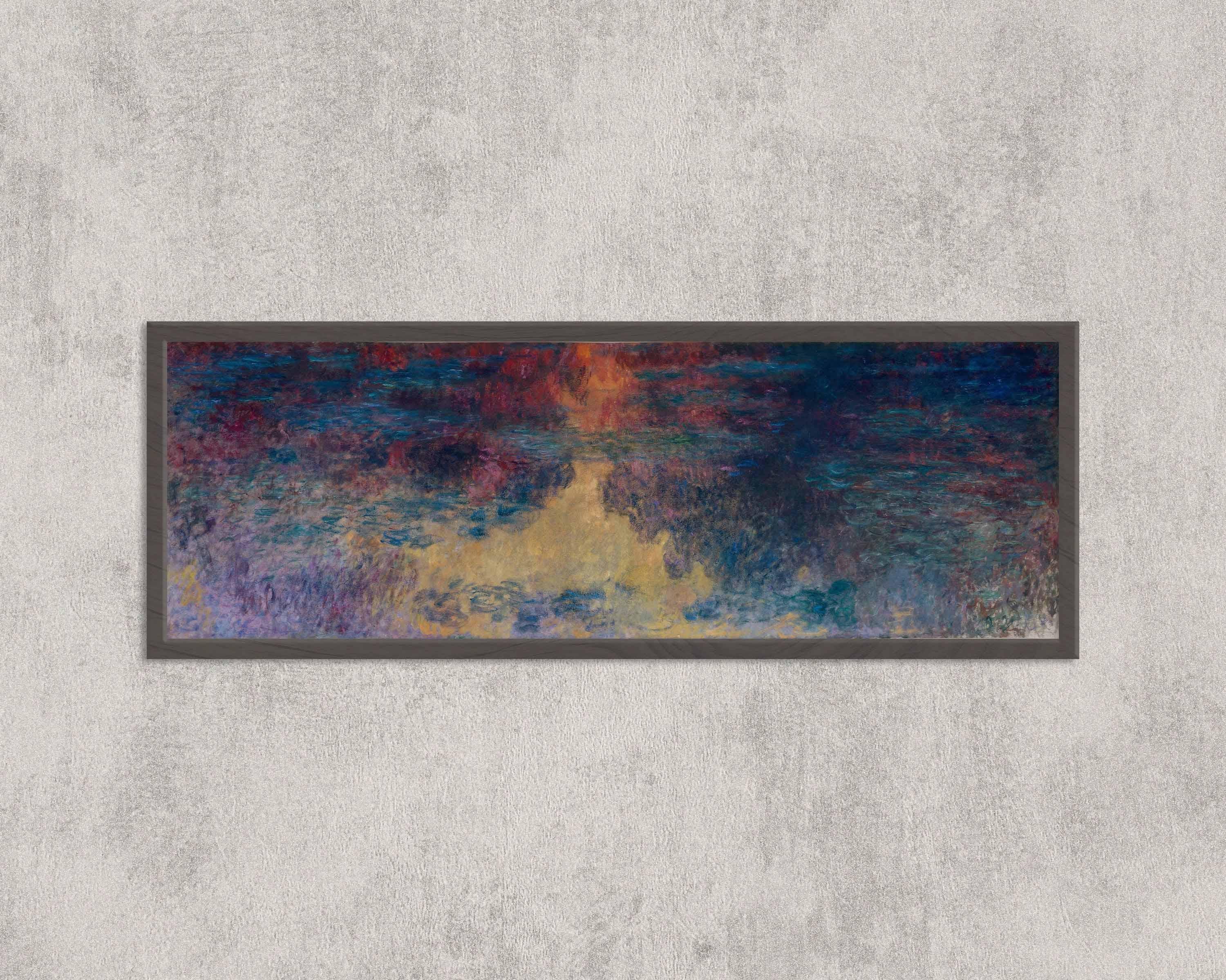 Monet Waterlily Pond Giclee Print: Impressionist Art (Framed Option)