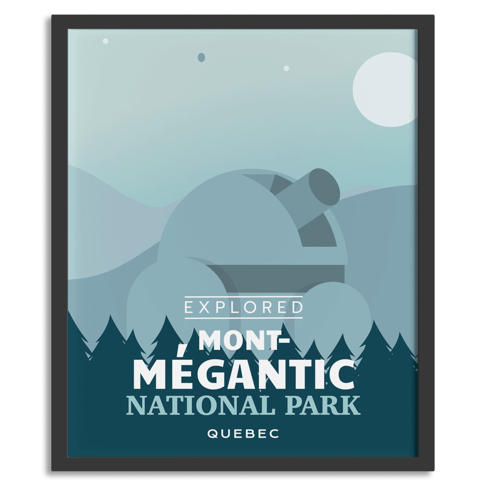 Mont-Megantic National Park 'Explored' Poster, Canada Parks