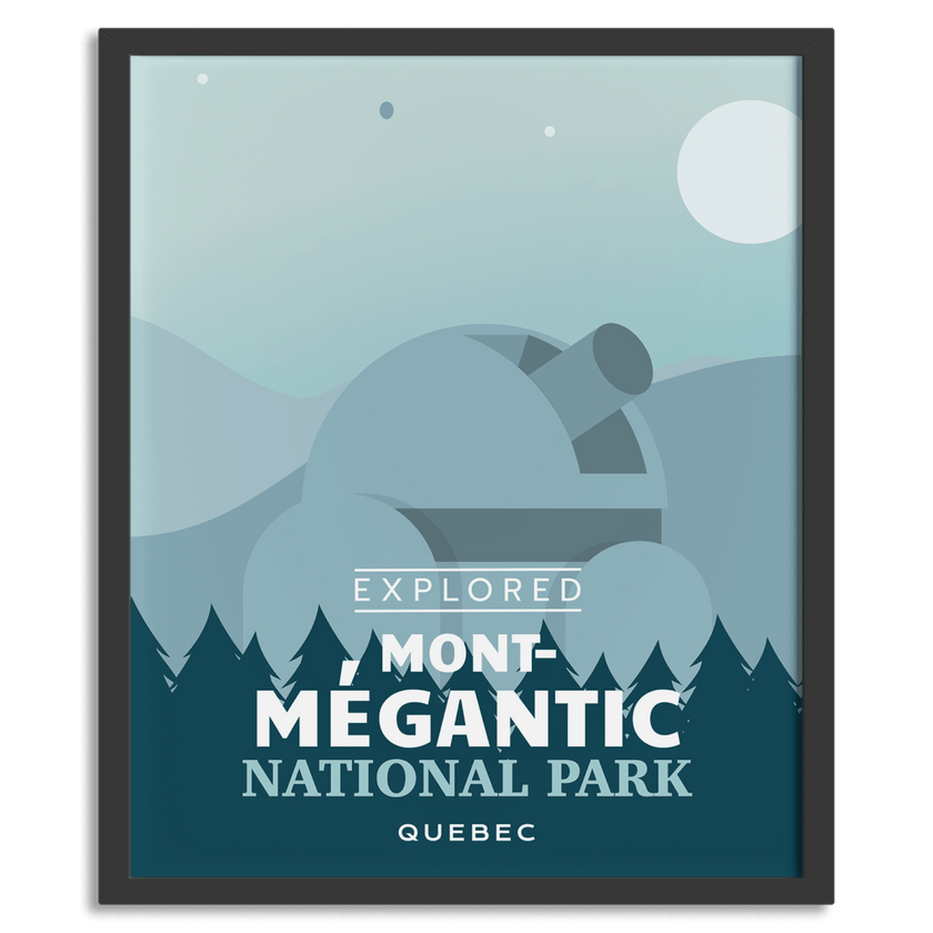 Mont-Megantic National Park 'Explored' Poster, Canada Parks