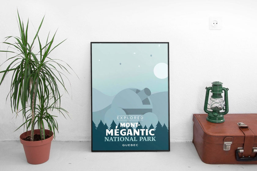 Mont-Megantic National Park 'Explored' Poster, Canada Parks