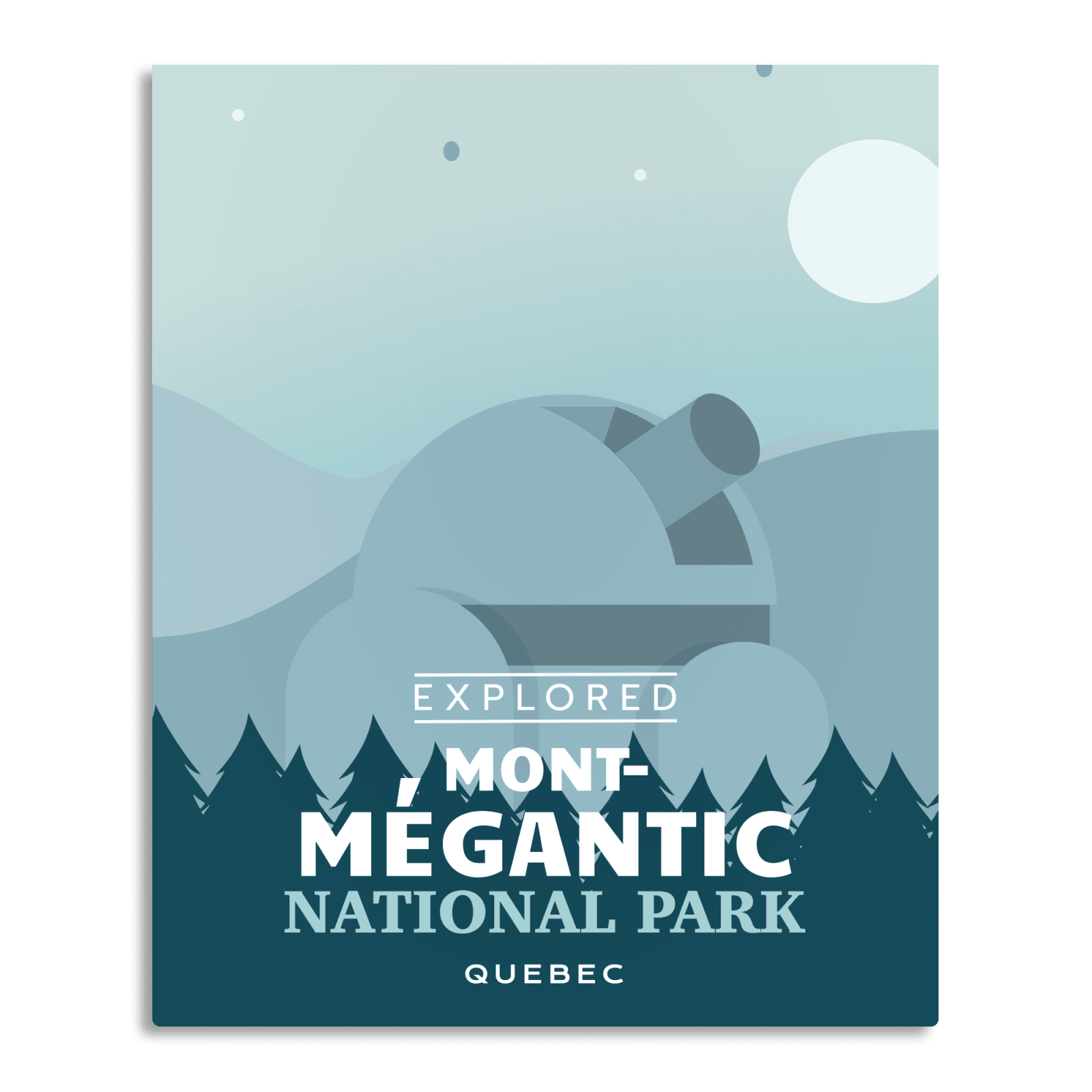Mont-Megantic National Park 'Explored' Poster, Canada Parks