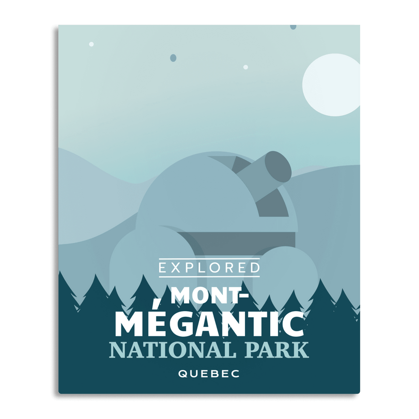Mont-Megantic National Park 'Explored' Poster, Canada Parks