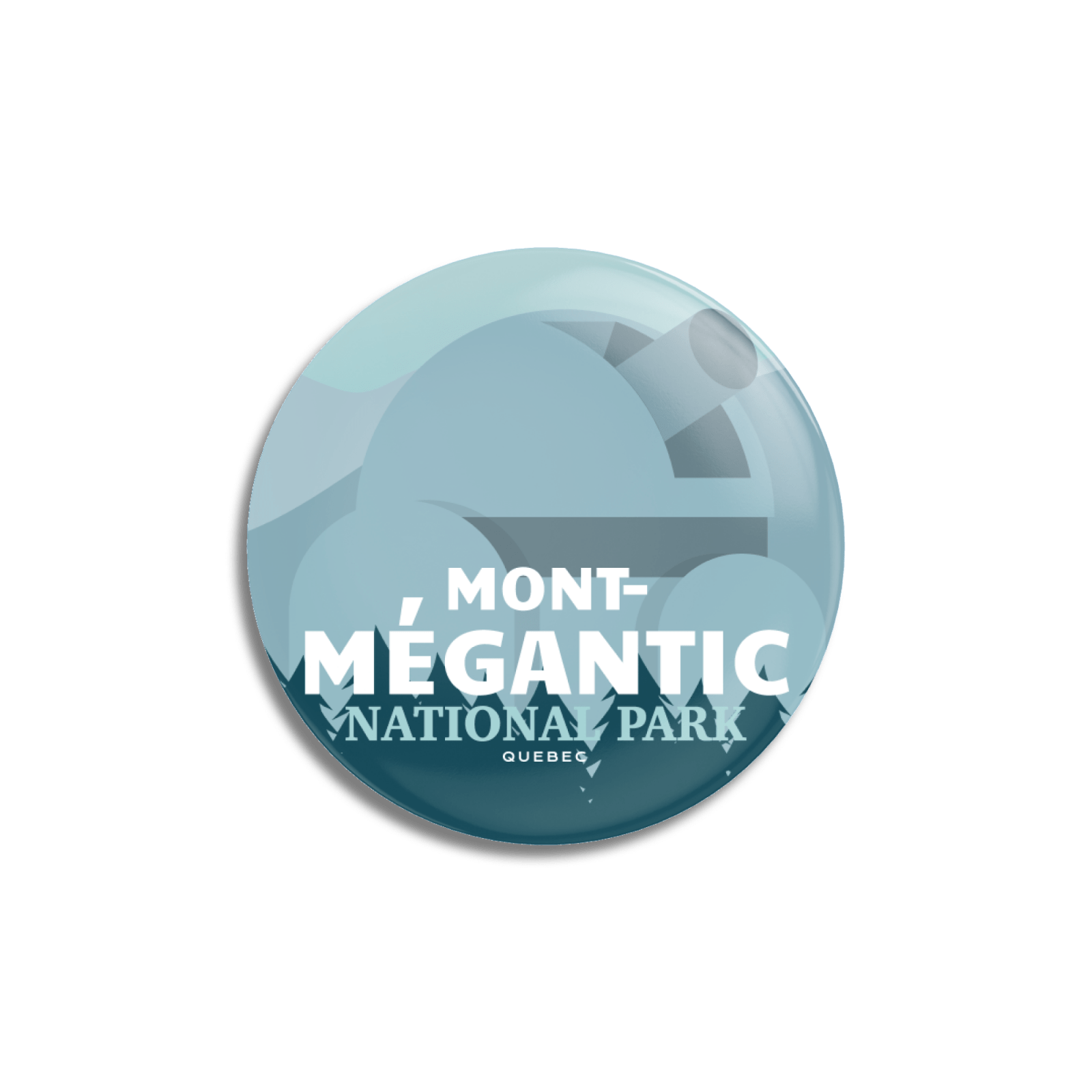 Mont-Megantic National Park of Quebec Pinback Button, Canada Parks