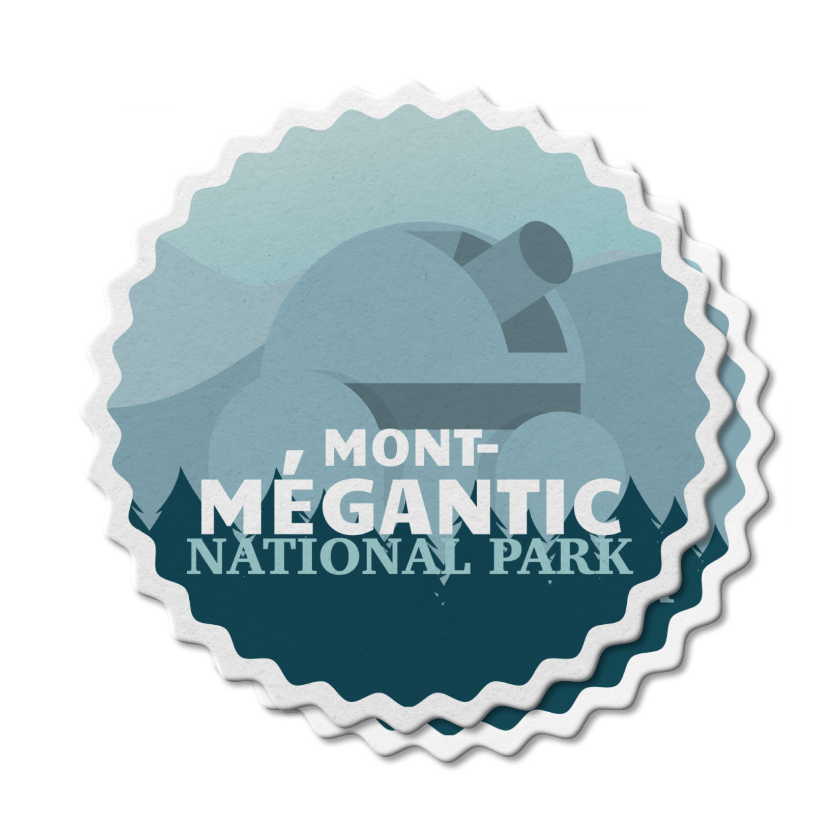 Mont-Megantic Quebec National Park Waterproof Vinyl Sticker, Canada Parks