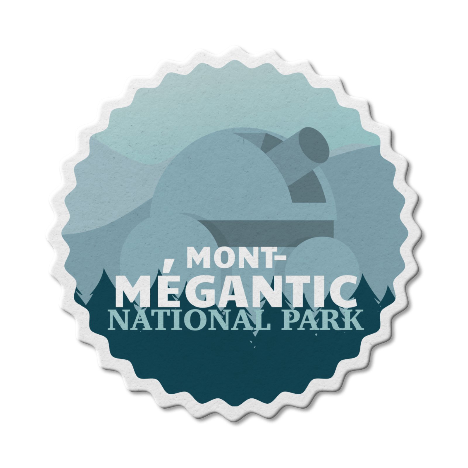 Mont-Megantic Quebec National Park Waterproof Vinyl Sticker, Canada Parks