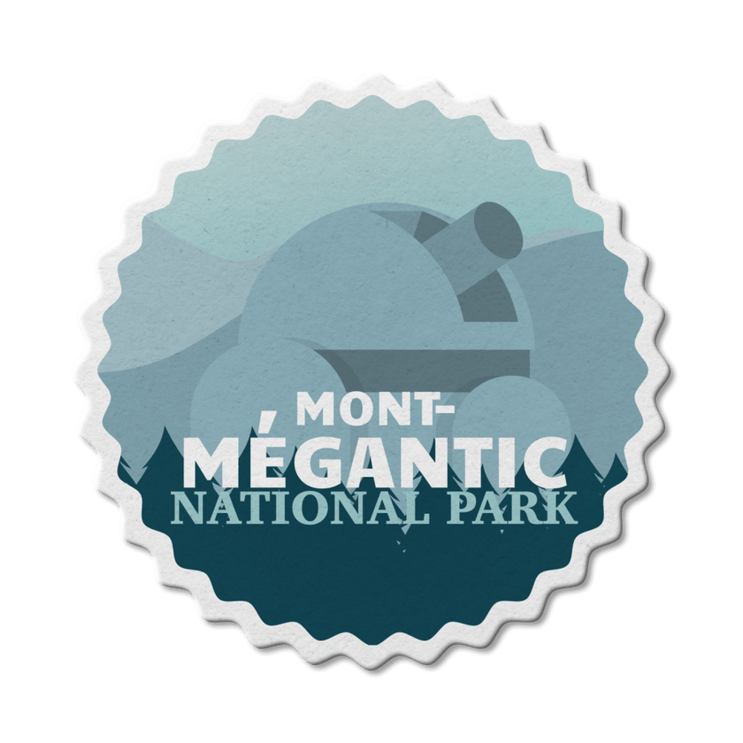 Mont-Megantic Quebec National Park Waterproof Vinyl Sticker, Canada Parks