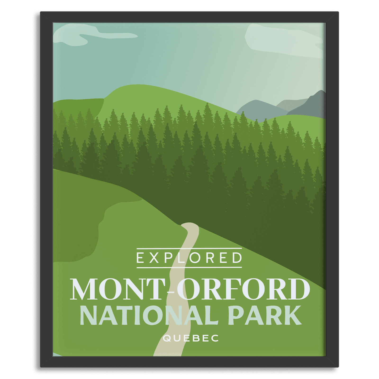 Mont-Orford National Park 'Explored' Poster, Canada Parks