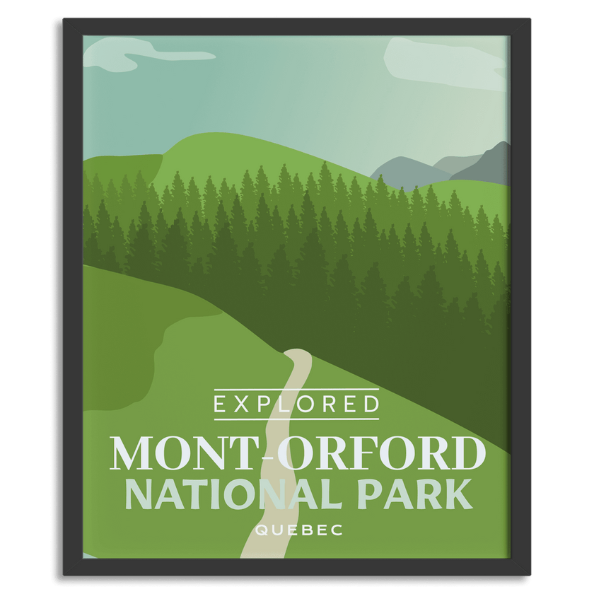 Mont-Orford National Park 'Explored' Poster, Canada Parks
