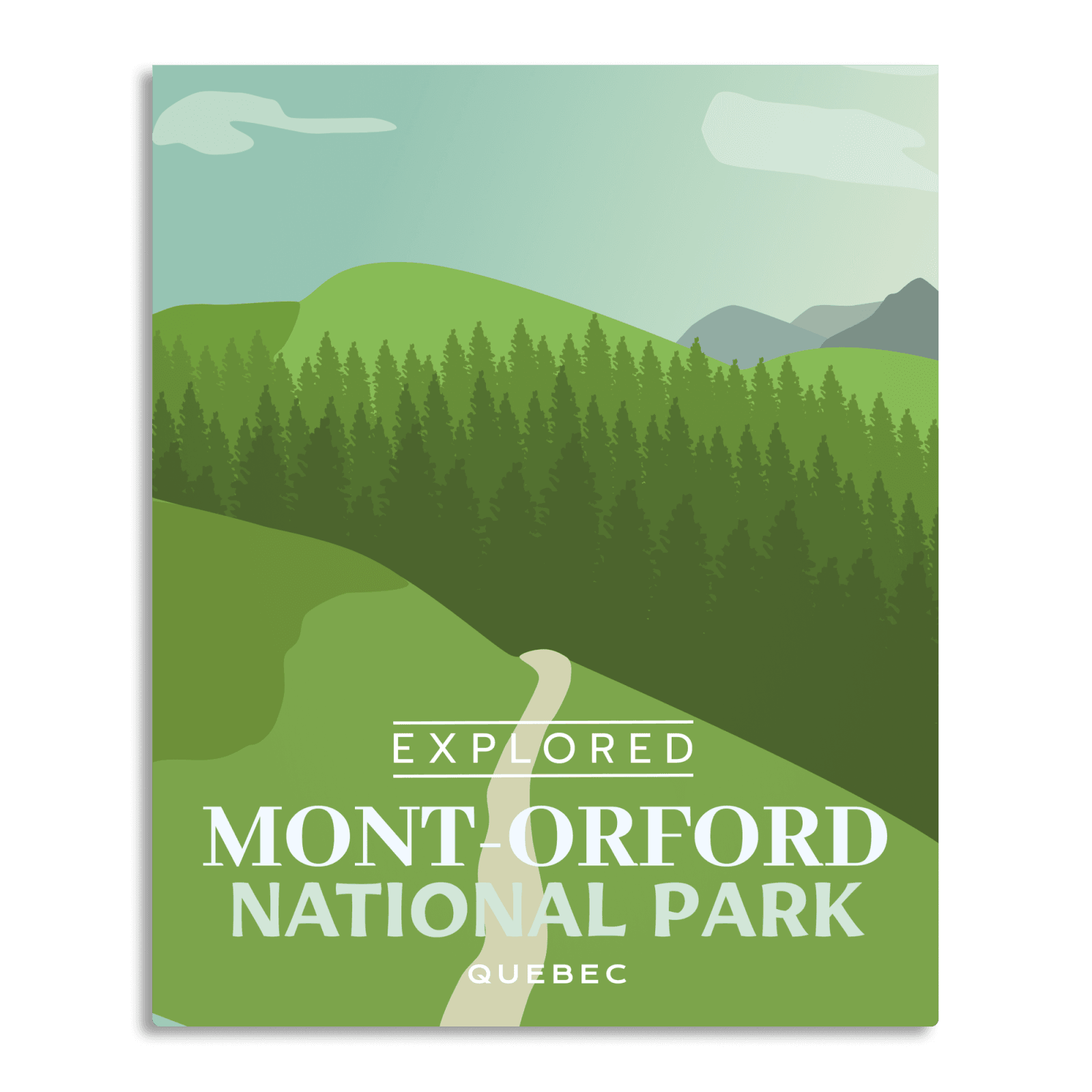 Mont-Orford National Park 'Explored' Poster, Canada Parks