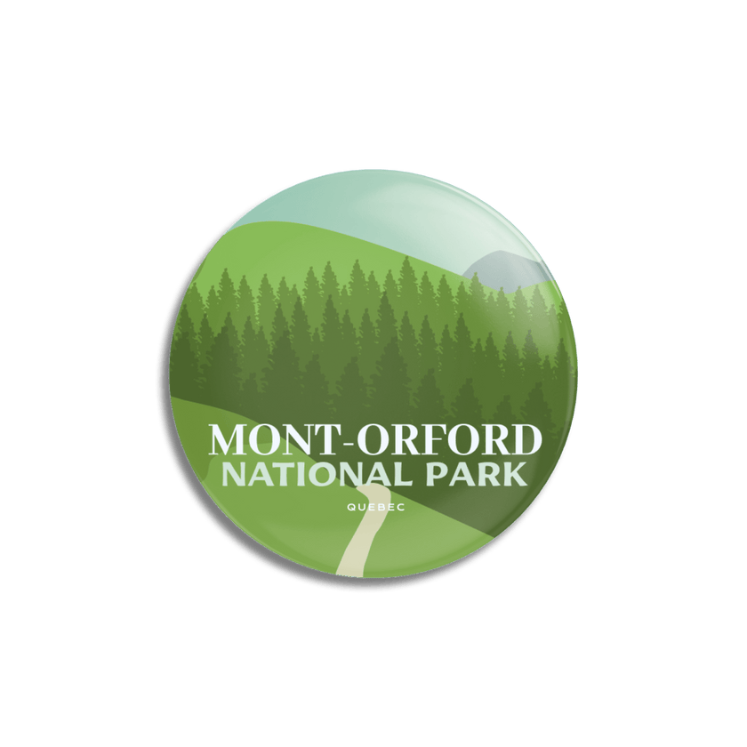 Mont-Orford National Park of Quebec Pinback Button, Canada Parks