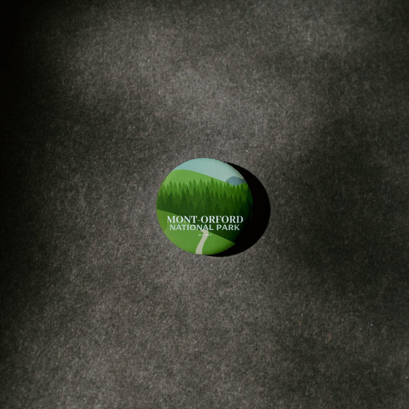 Mont-Orford National Park of Quebec Pinback Button, Canada Parks