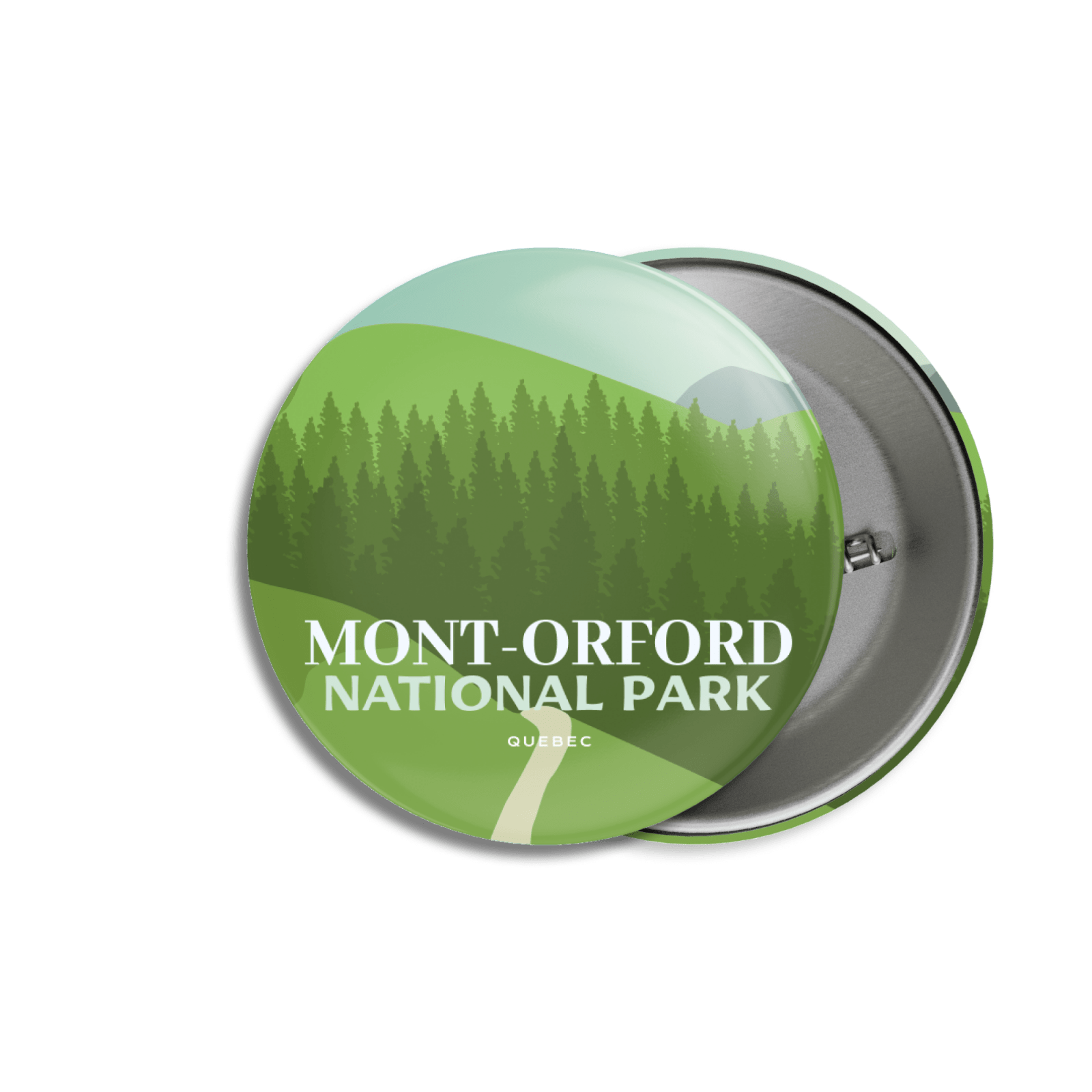 Mont-Orford National Park of Quebec Pinback Button, Canada Parks