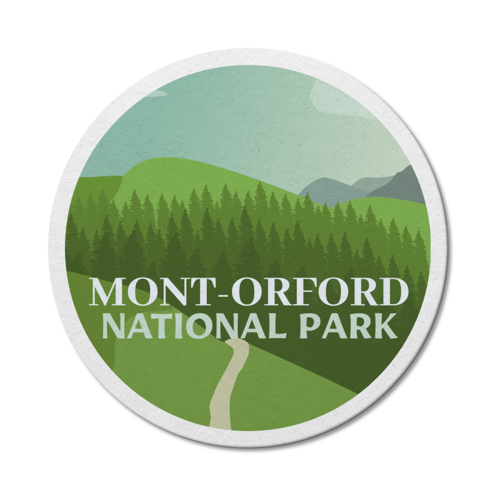 Mont-Orford Quebec National Park Waterproof Vinyl Sticker, Canada Parks